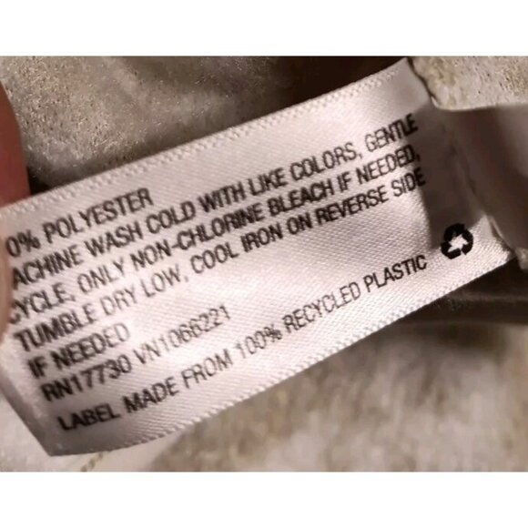 All in Motion Womens M Beige Cheetah Print Sherpa Jacket Zip Up Cozy Warm NWT - Picture 5 of 5